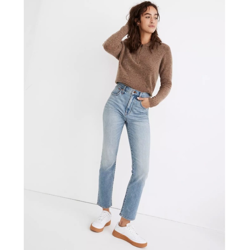 Madewell Slim Demi-Boot Jeans in Denis Wash